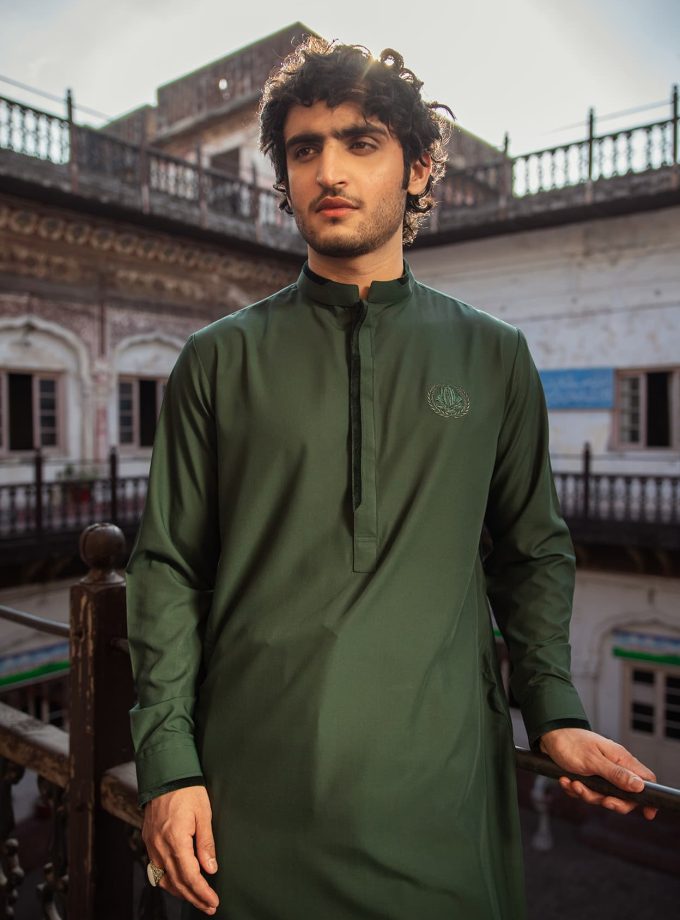 Shalwaar Kamiz with Velvet Detailing