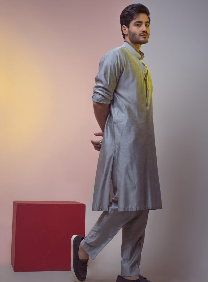 KT 002- Cotton Silk Kurta Trouser