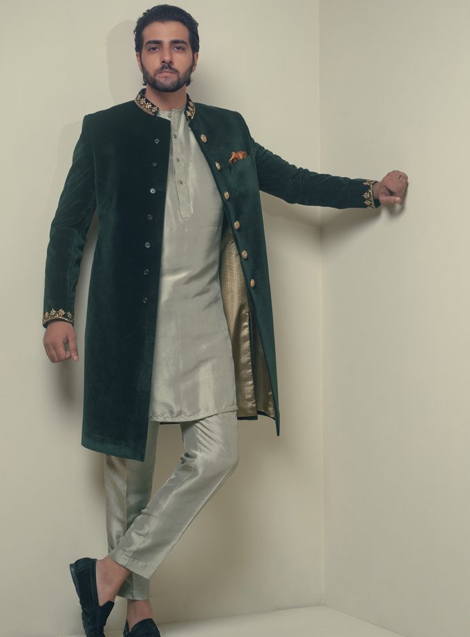 Velvet Elegance Sherwani