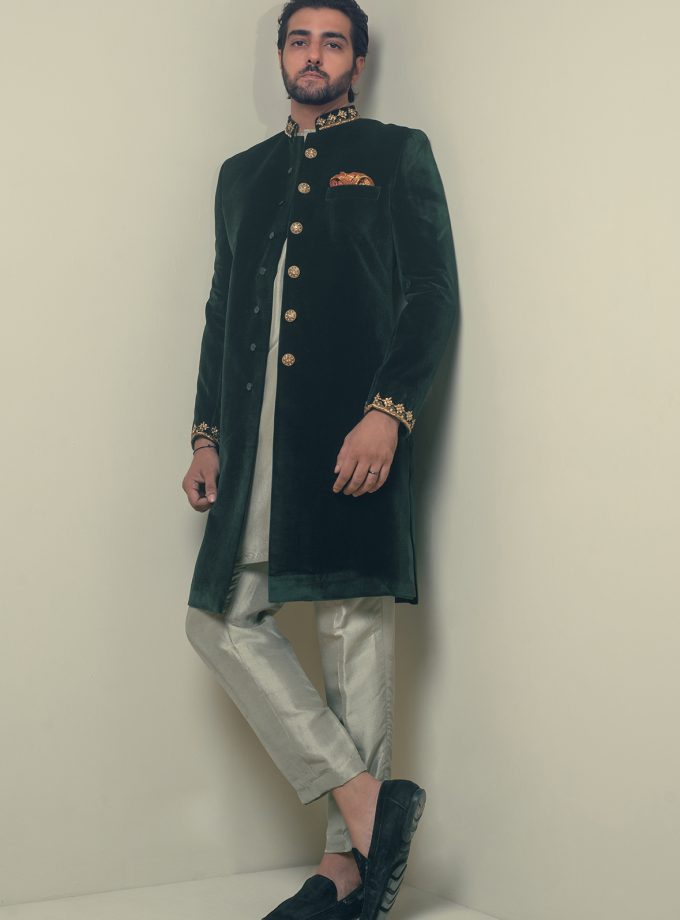 Velvet Elegance Sherwani